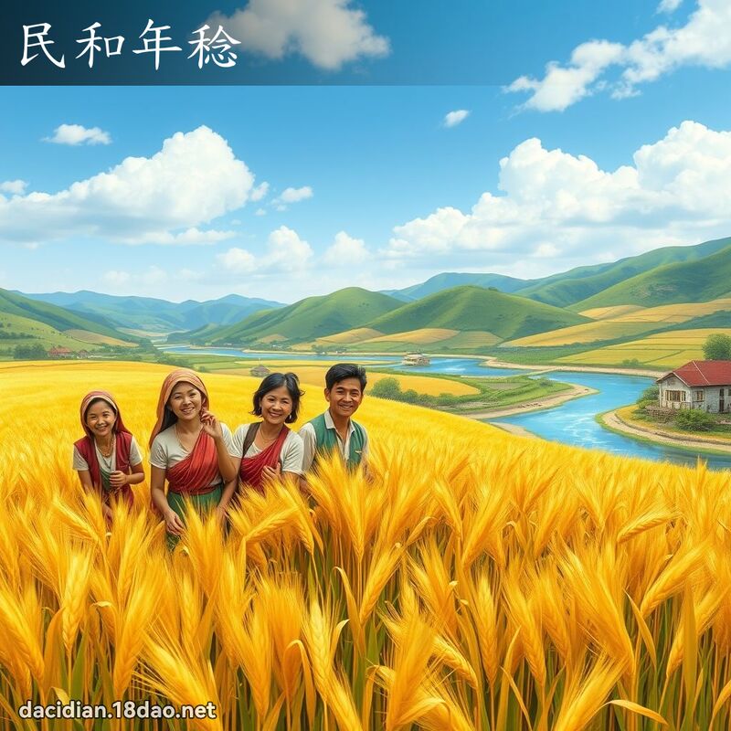 民和年稔 - 国语大辞典配图