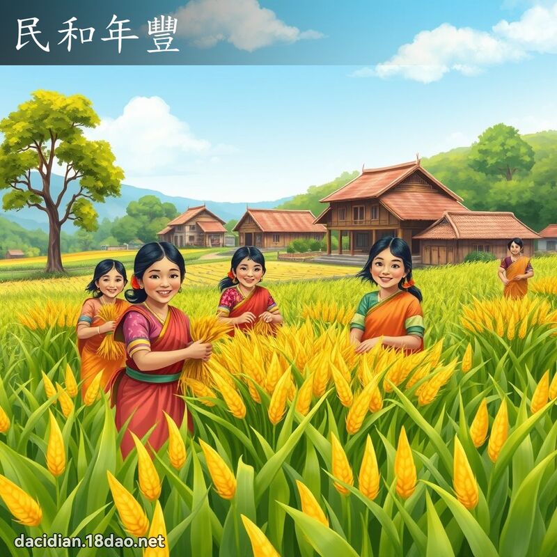 民和年丰 - 国语大辞典配图