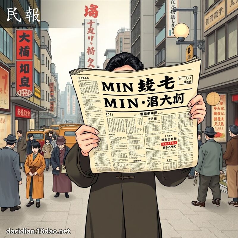 民報 - 國語大辭典配圖