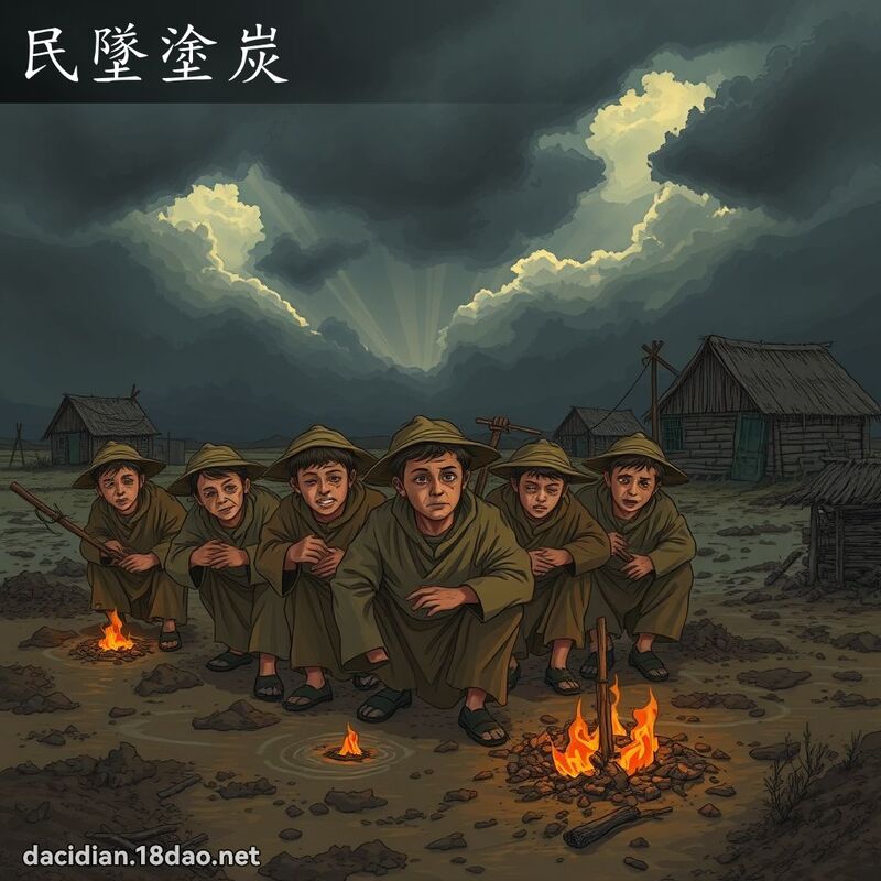 民坠涂炭 - 国语大辞典配图