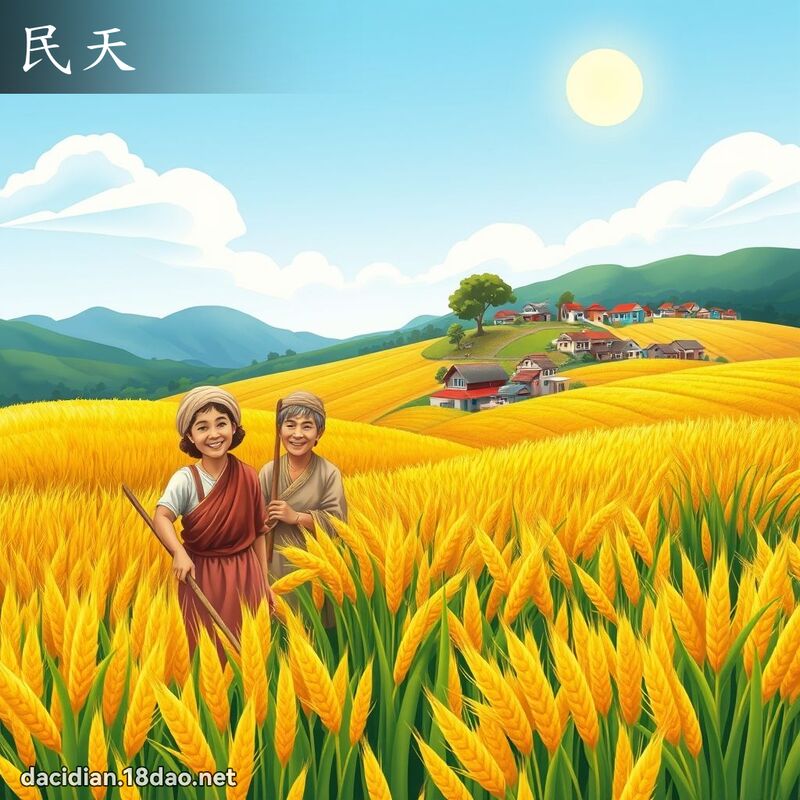 民天 - 國語大辭典配圖