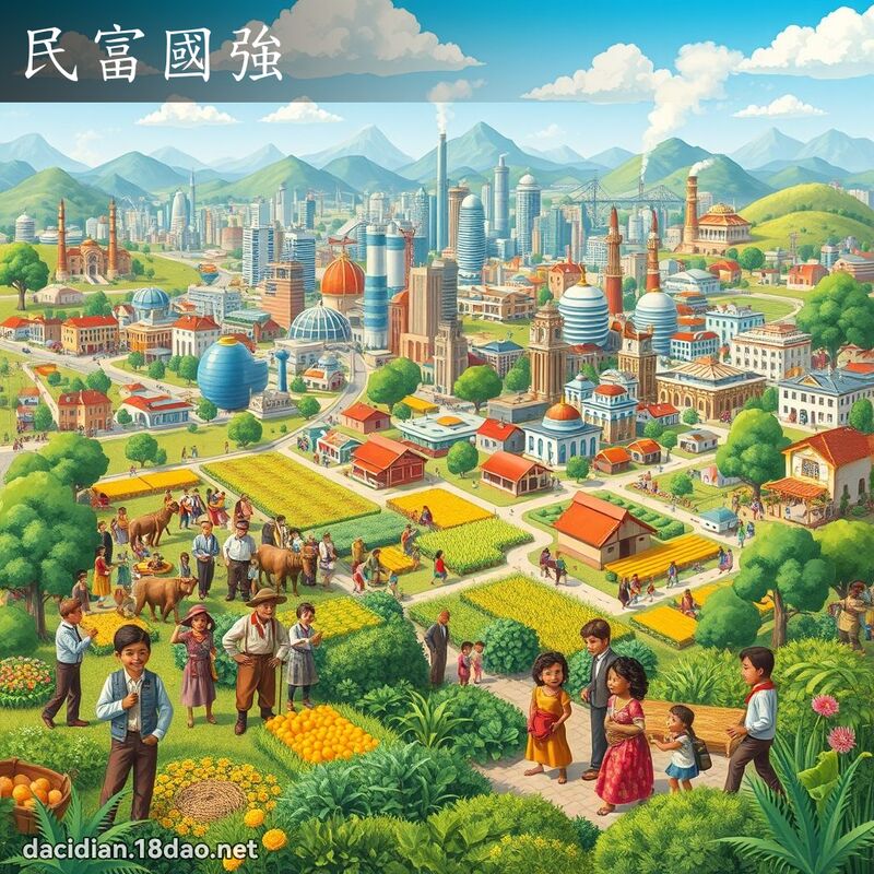 民富国强 - 国语大辞典配图