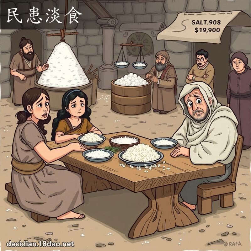 民患淡食 - 国语大辞典配图