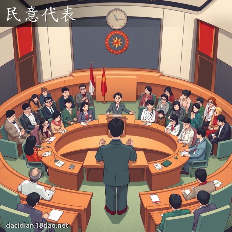 民意代表 - 国语大辞典配图