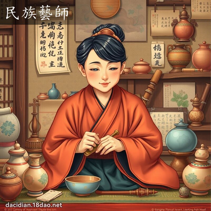 民族艺师 - 国语大辞典配图