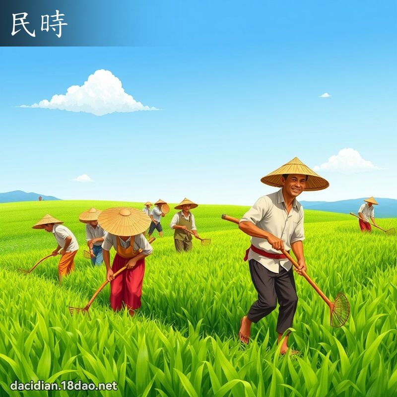 民时 - 国语大辞典配图