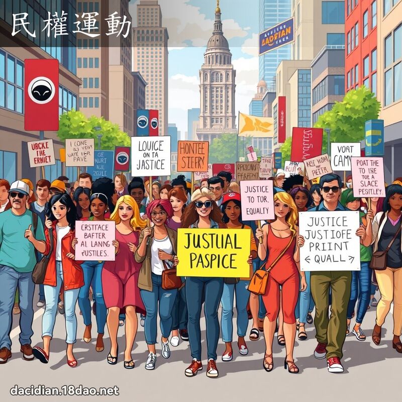民權運動 - 國語大辭典配圖