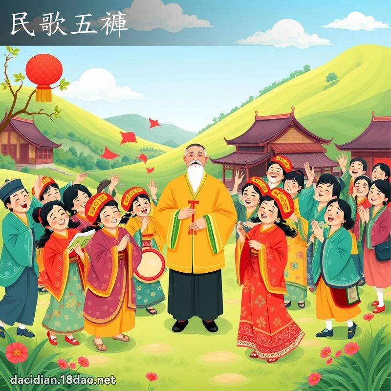 民歌五裤 - 国语大辞典配图