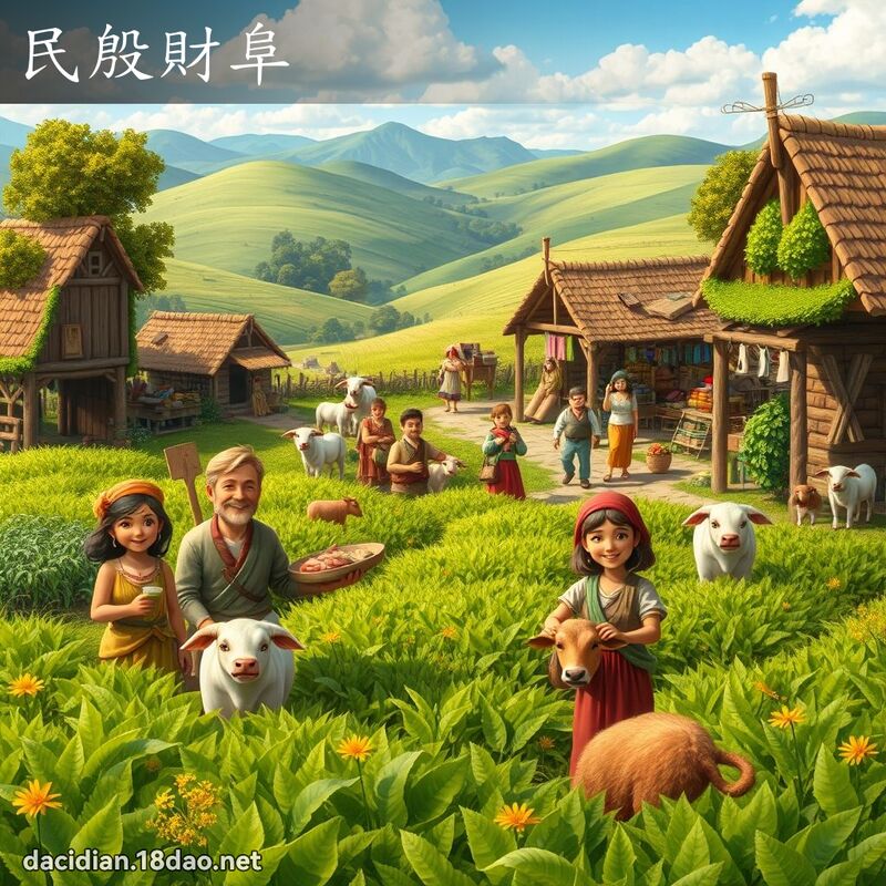 民殷財阜 - 國語大辭典配圖
