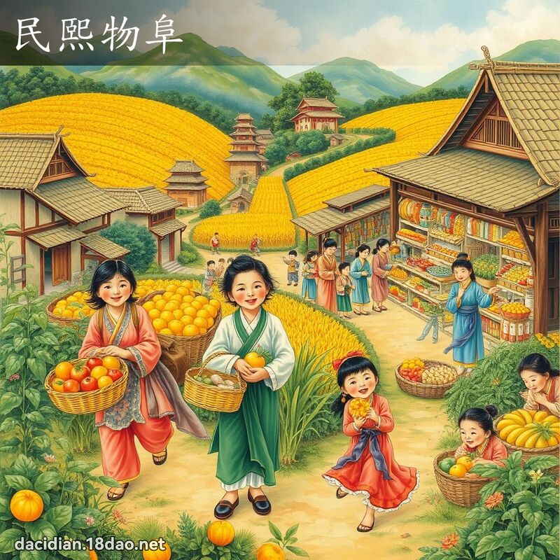 民熙物阜 - 国语大辞典配图