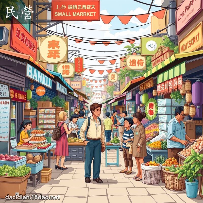 民营 - 国语大辞典配图