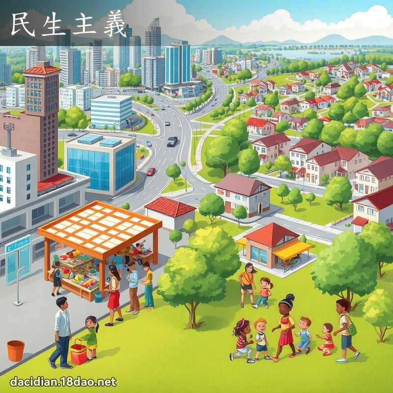 民生主义 - 国语大辞典配图