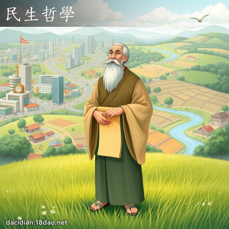 民生哲學 - 國語大辭典配圖