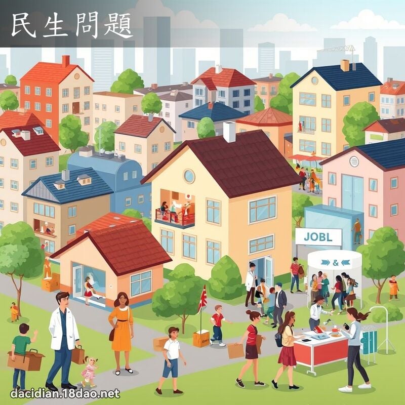 民生问题 - 国语大辞典配图