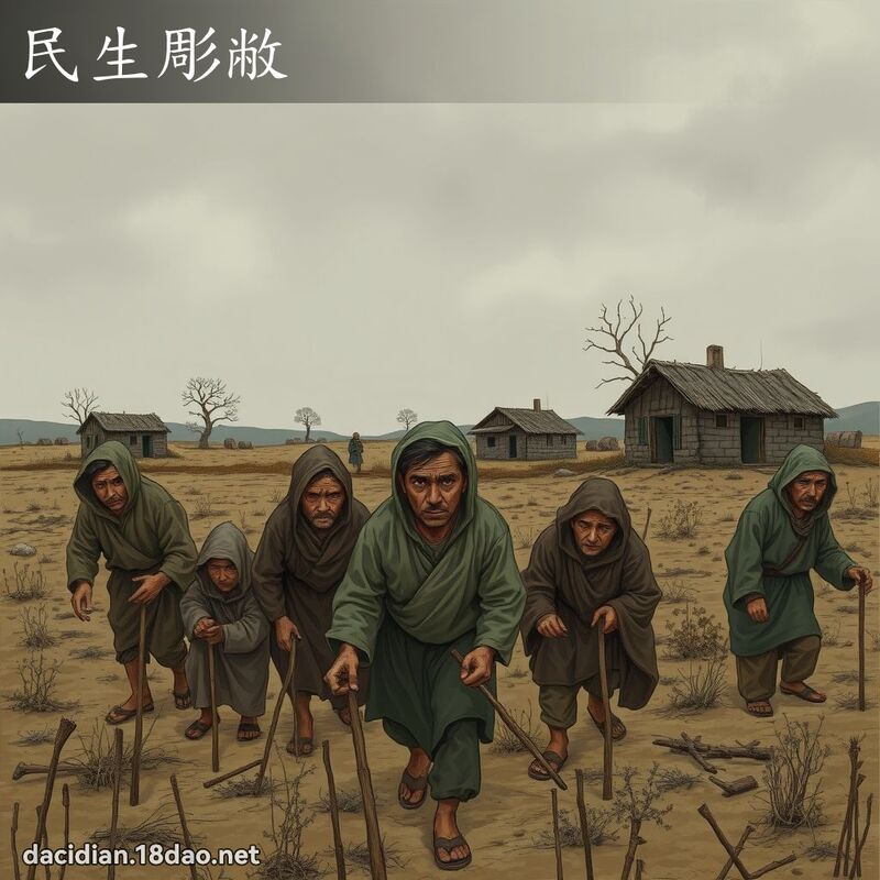 民生彫敝 - 国语大辞典配图
