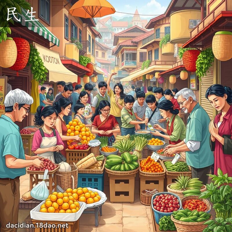 民生 - 國語大辭典配圖