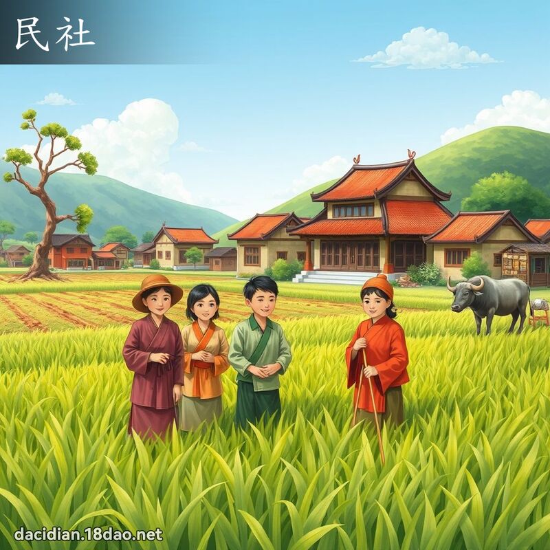 民社 - 国语大辞典配图