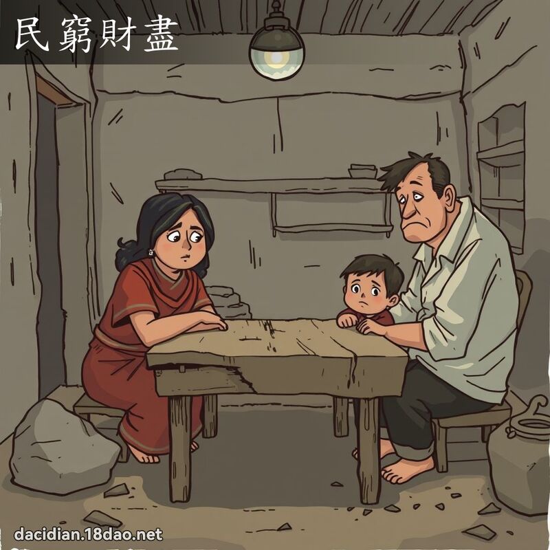 民穷财尽 - 国语大辞典配图