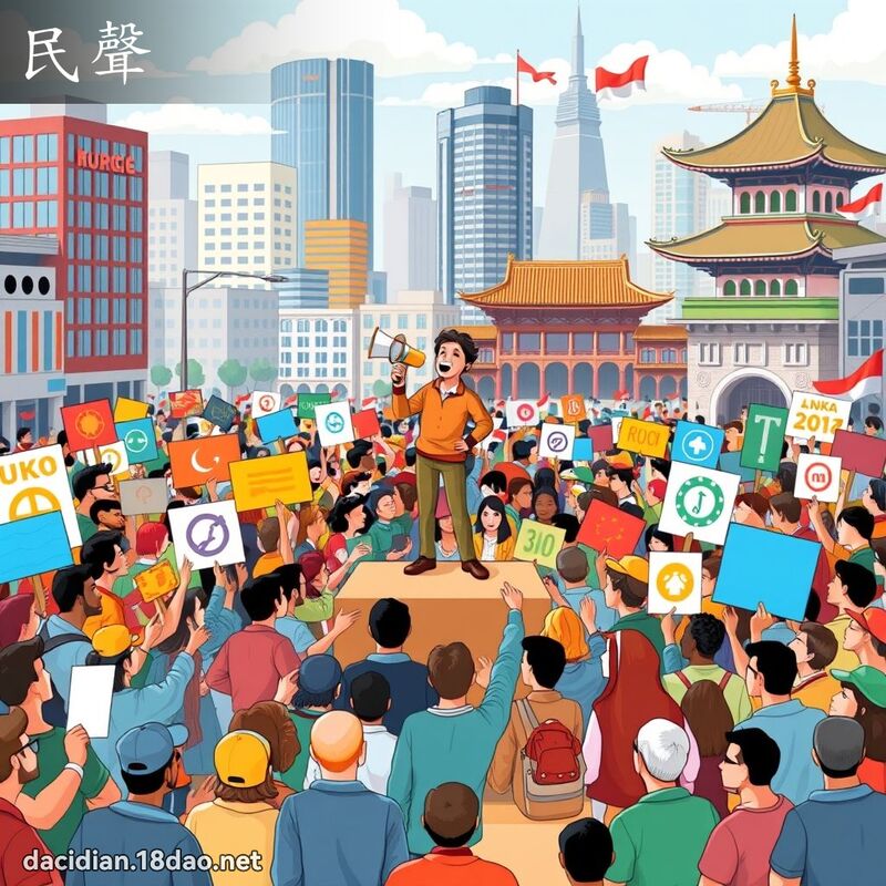 民聲 - 國語大辭典配圖