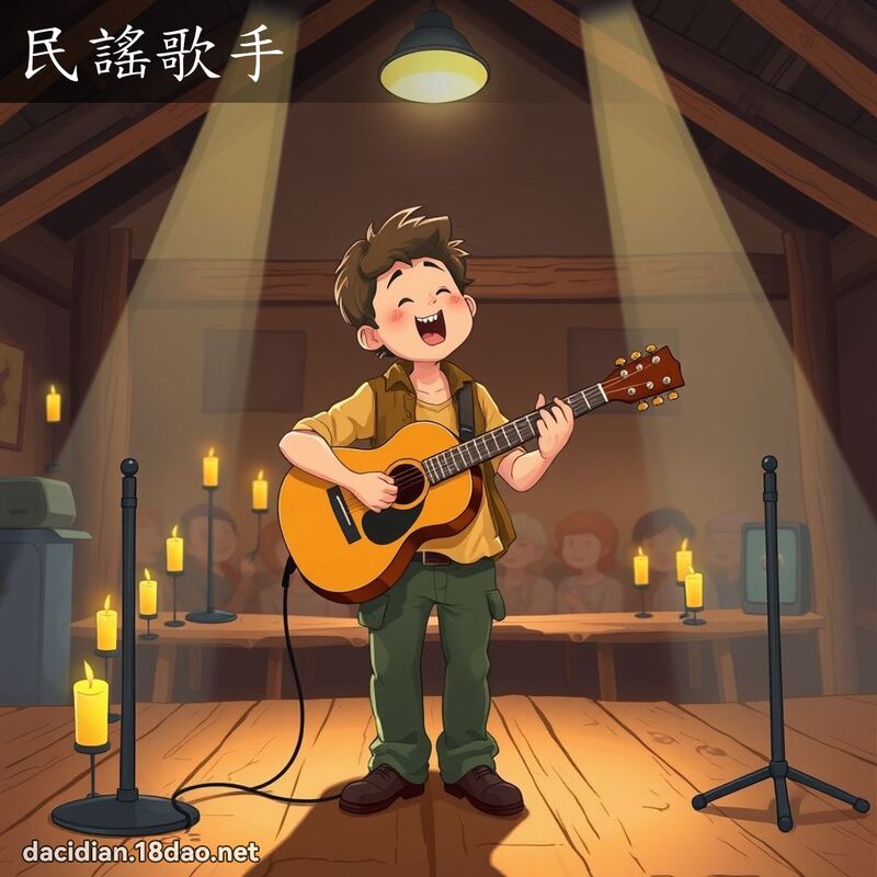 民謠歌手 - 國語大辭典配圖