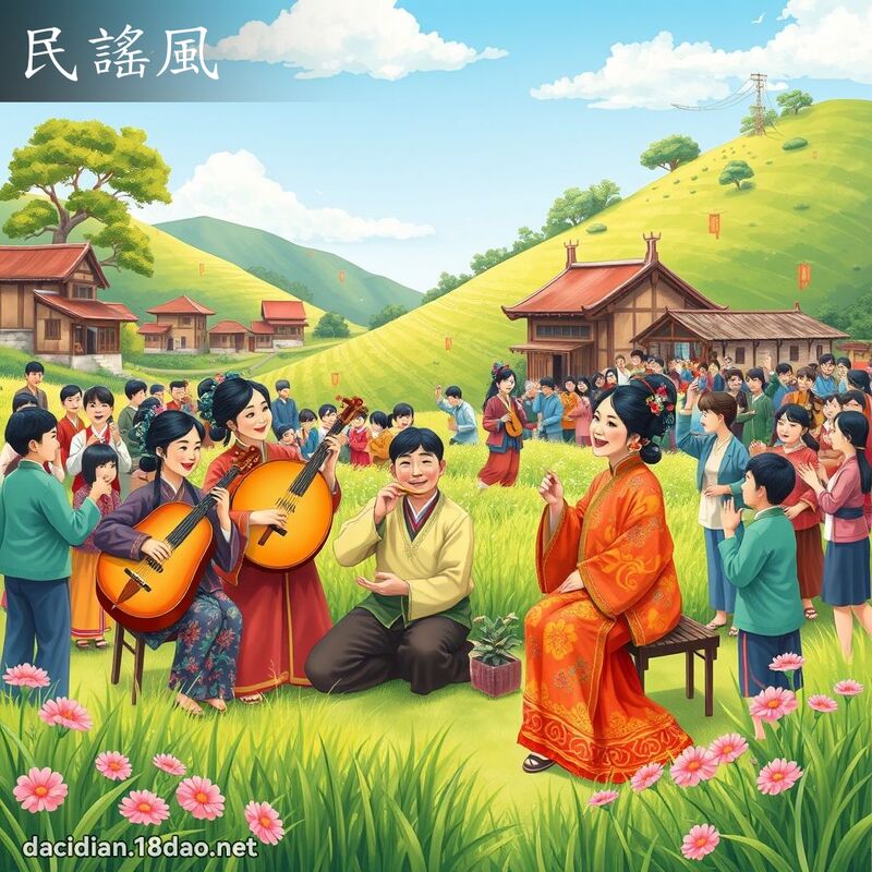民谣风 - 国语大辞典配图