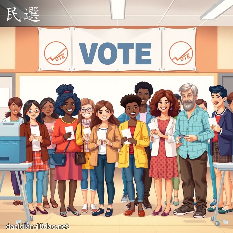 民选 - 国语大辞典配图