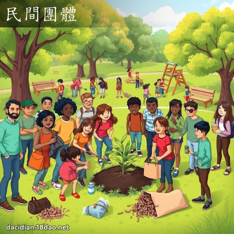 民間團體 - 國語大辭典配圖
