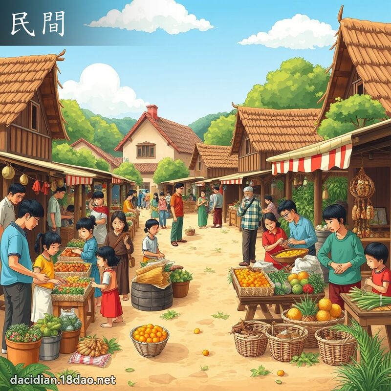 民间 - 国语大辞典配图
