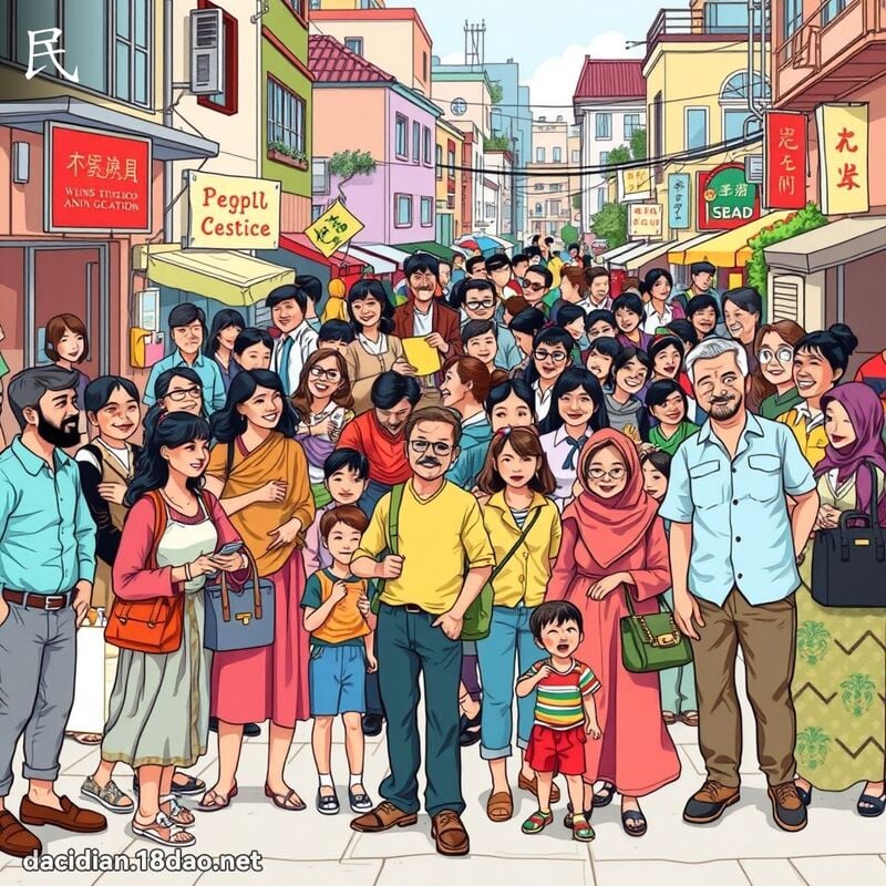 民 - 國語大辭典配圖