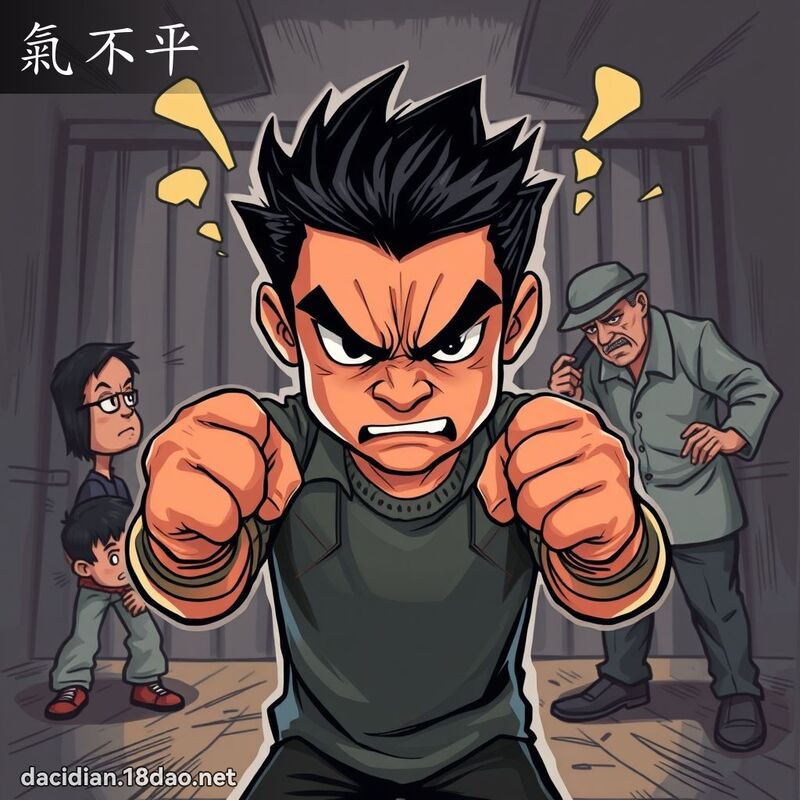 氣不平 - 國語大辭典配圖
