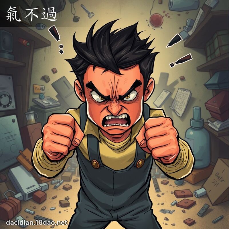 气不过 - 国语大辞典配图