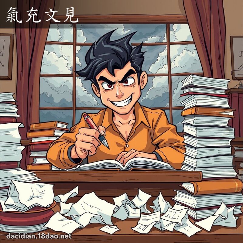 氣充文見 - 國語大辭典配圖