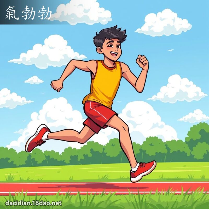 气勃勃 - 国语大辞典配图