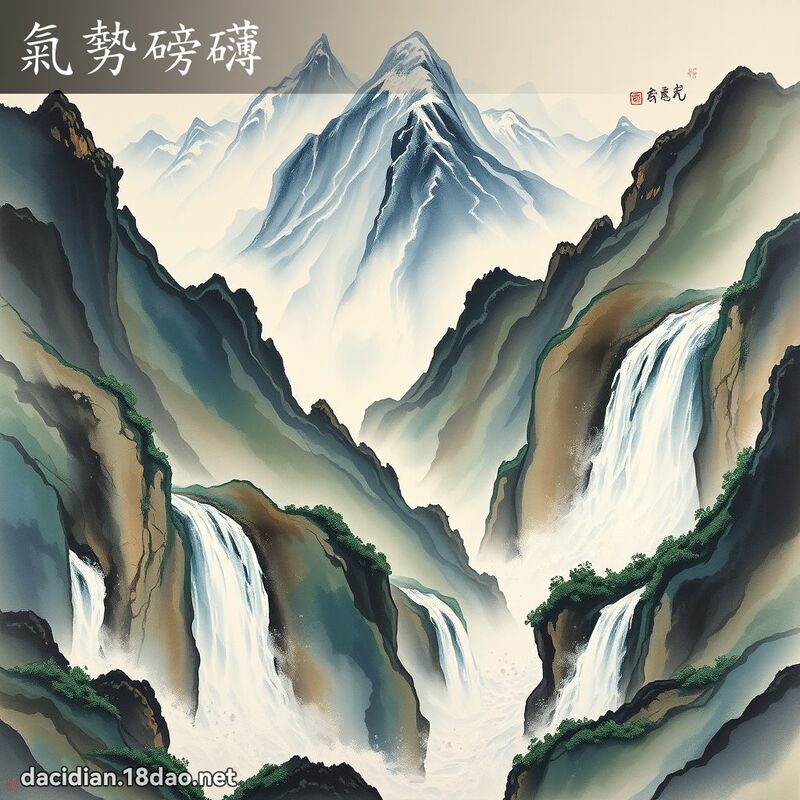 气势磅礴 - 国语大辞典配图