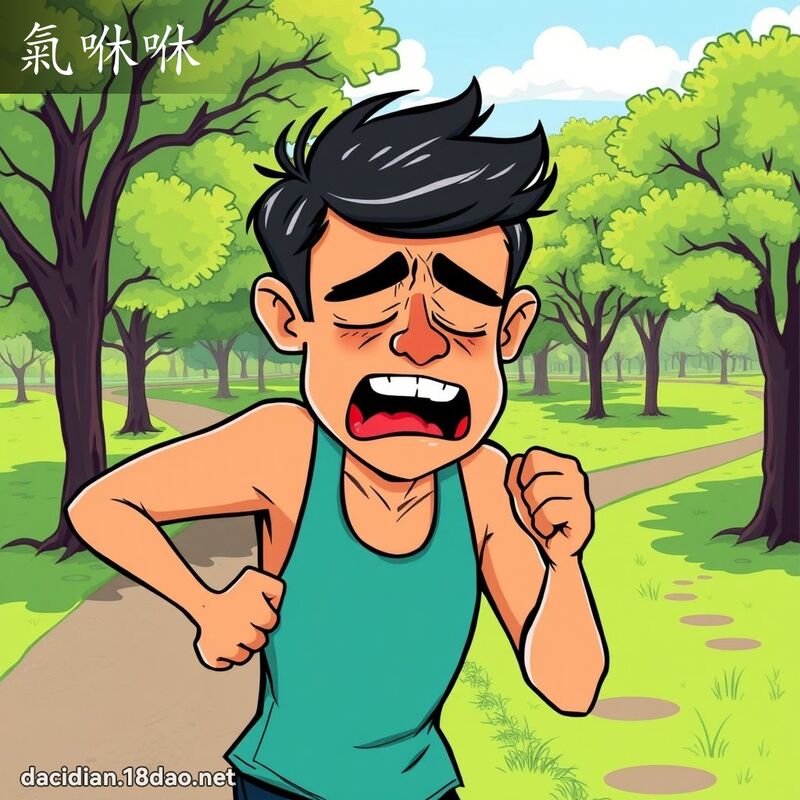 氣咻咻 - 國語大辭典配圖