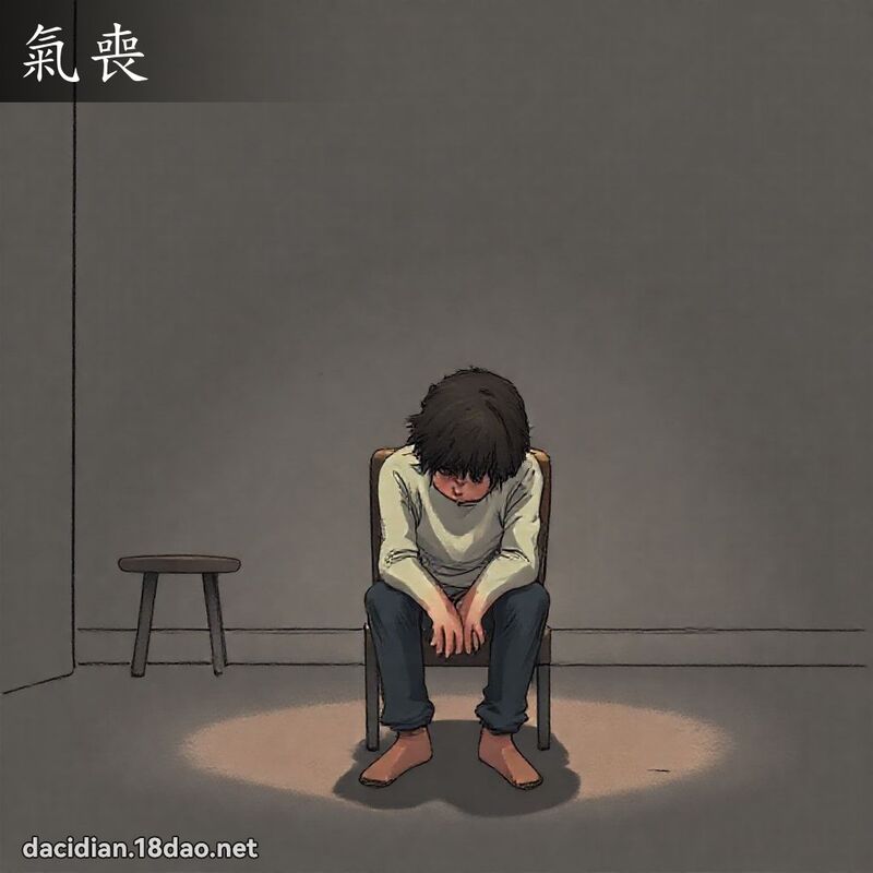 气丧 - 国语大辞典配图