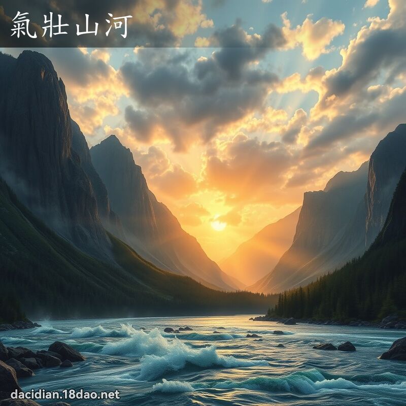 气壮山河 - 国语大辞典配图