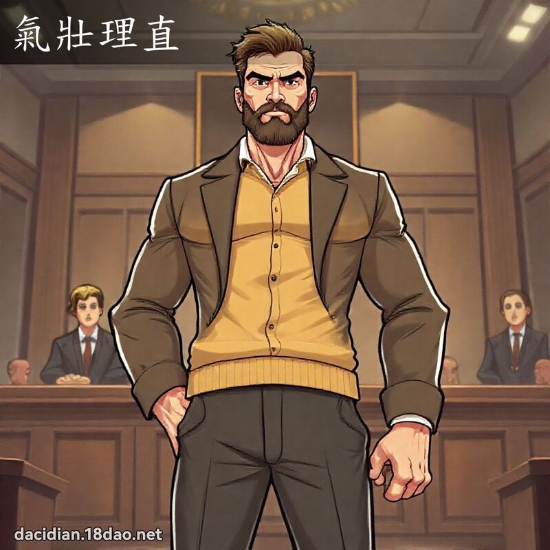 气壮理直 - 国语大辞典配图