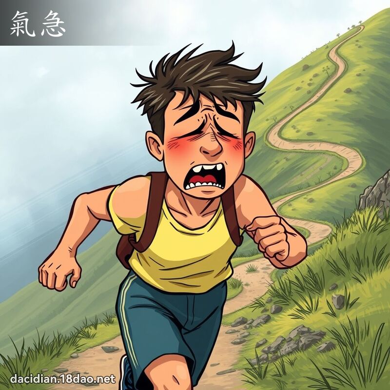 氣急 - 國語大辭典配圖