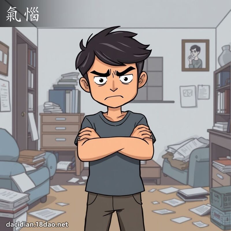 氣惱 - 國語大辭典配圖