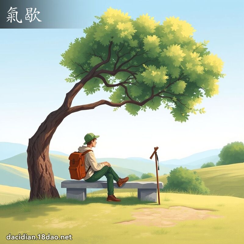 氣歇 - 國語大辭典配圖