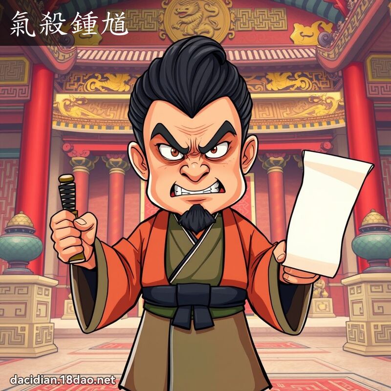 氣殺鍾馗 - 國語大辭典配圖