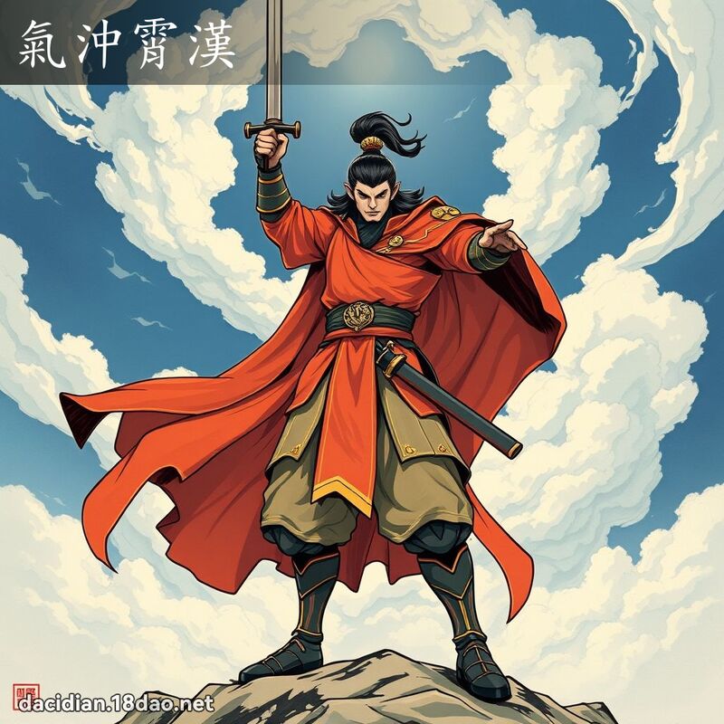 氣沖霄漢 - 國語大辭典配圖