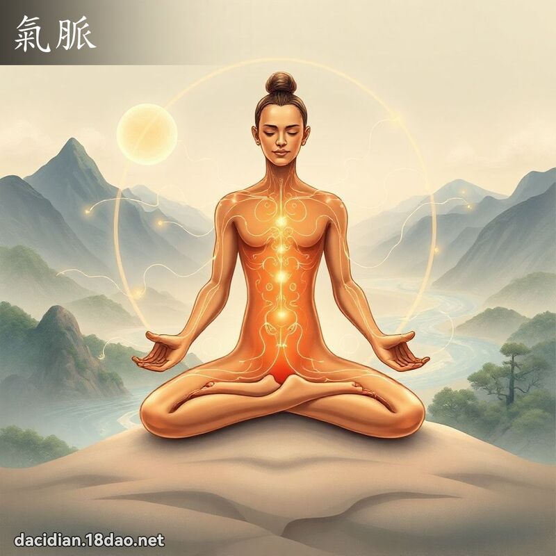 氣脈 - 國語大辭典配圖