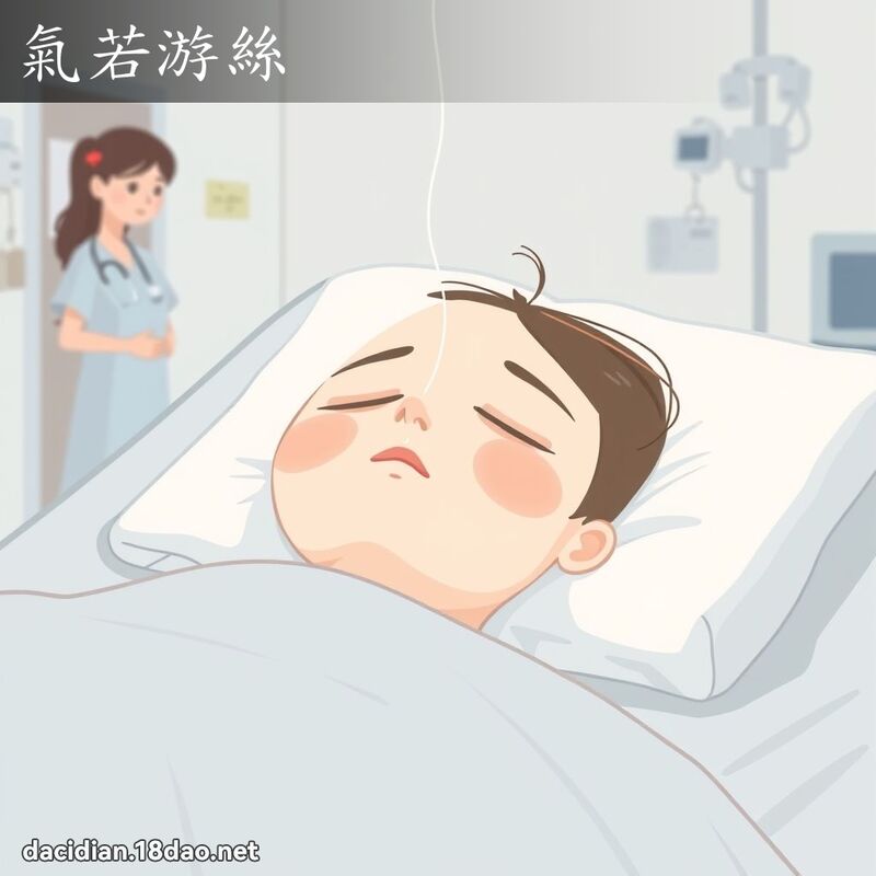 氣若游絲 - 國語大辭典配圖