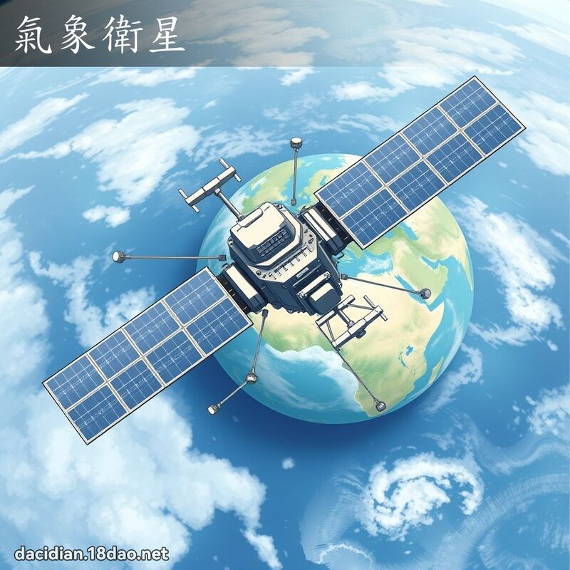 氣象衛星 - 國語大辭典配圖