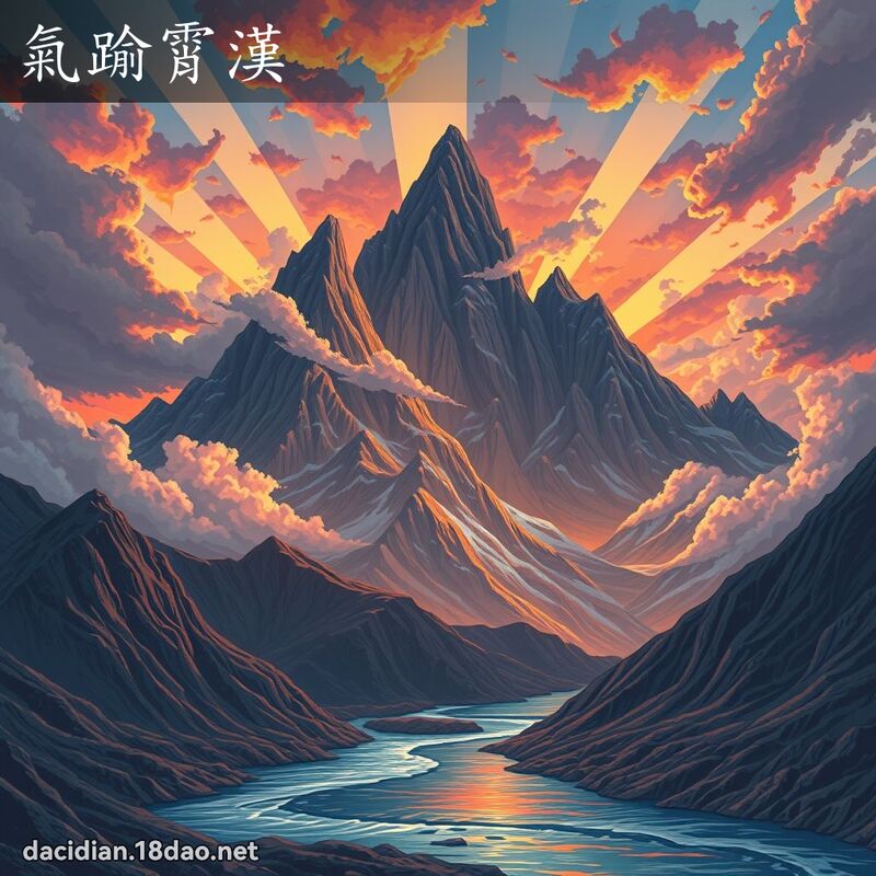 气踰霄汉 - 国语大辞典配图