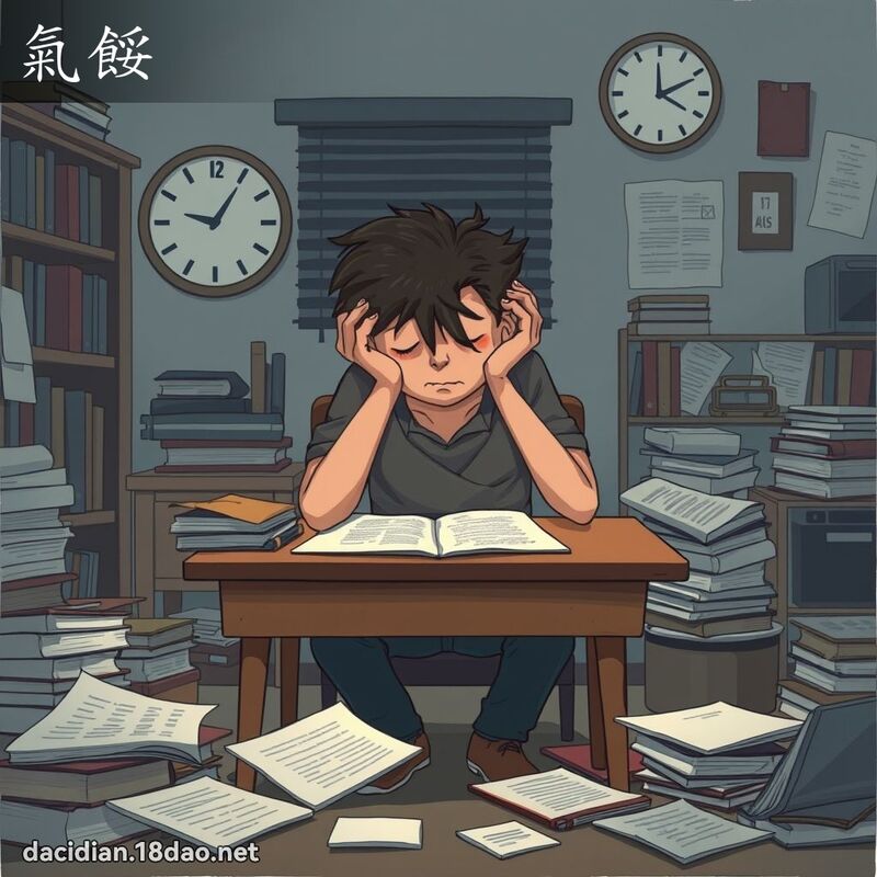 氣餒 - 國語大辭典配圖