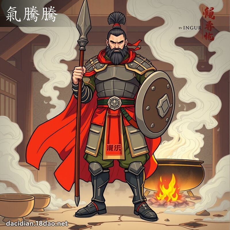 氣騰騰 - 國語大辭典配圖