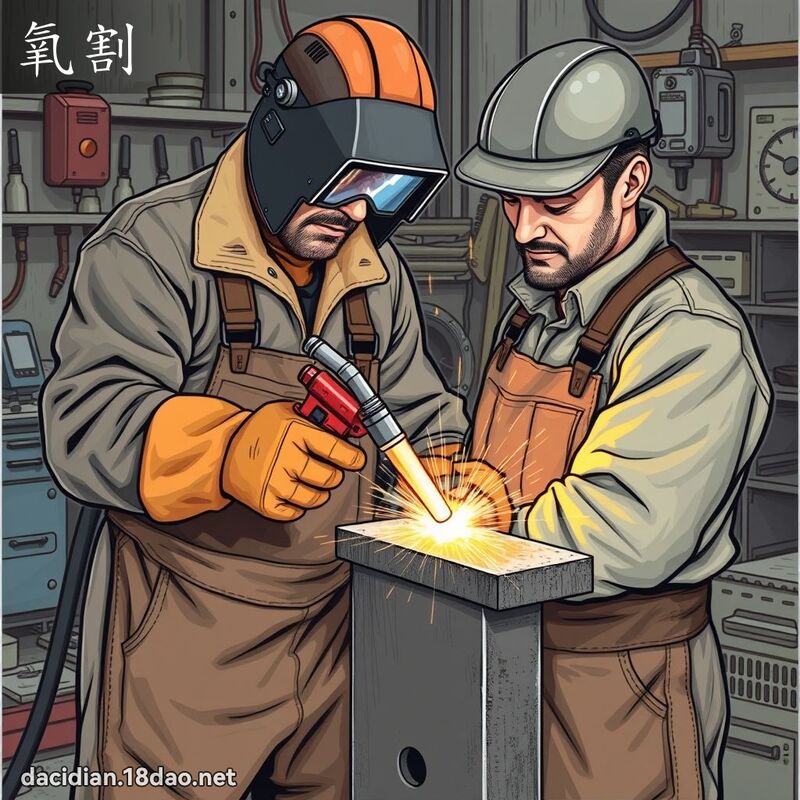 氧割 - 国语大辞典配图